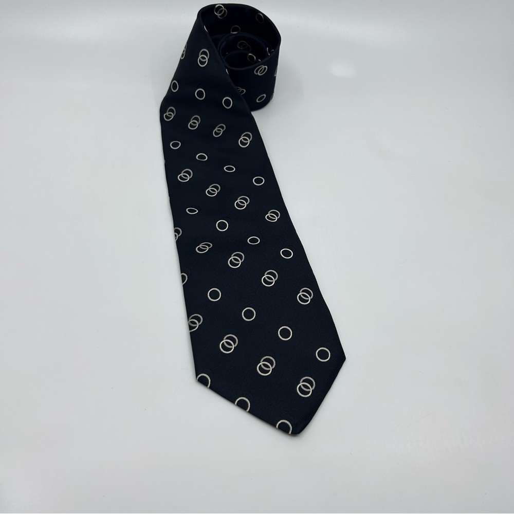 Jos. A. Bank Silk Black and White Tie